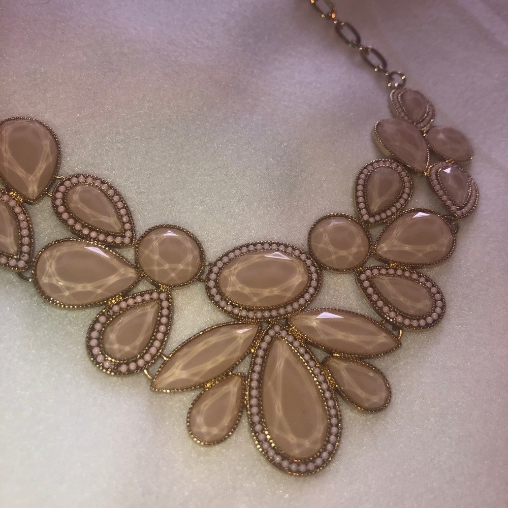 Pink statement necklace